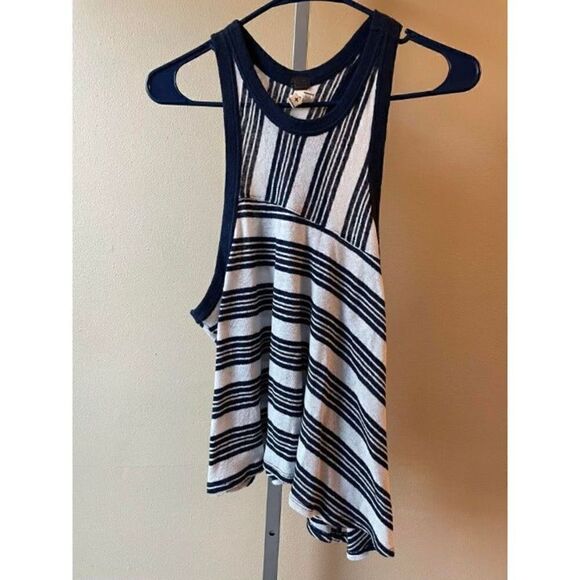 We the Free Blue and White Jersey Tank Top Size XS - Picture 1 of 2
